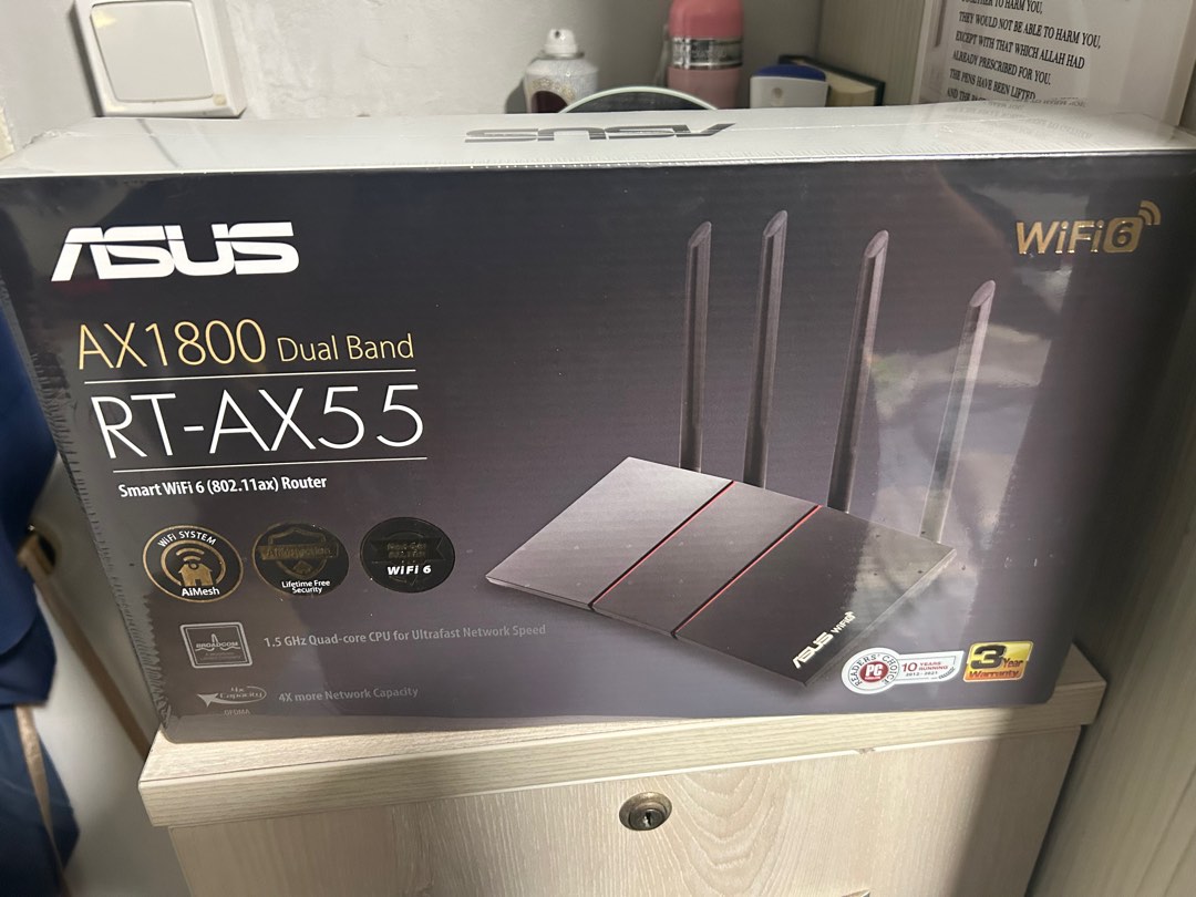 Asus RT-AX55 Router, TV & Home Appliances, Electrical, Adaptors ...