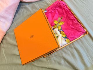 AUTHENTIC Hermes Scarf 82cm in Pink