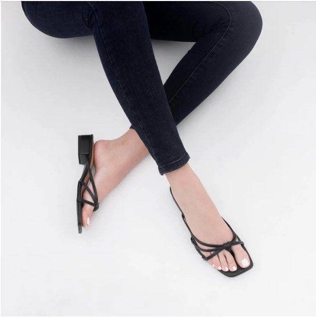 Aztrid Sandals (Category: Sandals) located in Caloocan City. Submitted by michdeclutter (Listing ID 1370778733, Image 2). Description: Aztrid Sandals Black - Size 6 - with box Rfs: Hindi nagagamit Mop: Gcash only Mod: Lalamove or j&t.