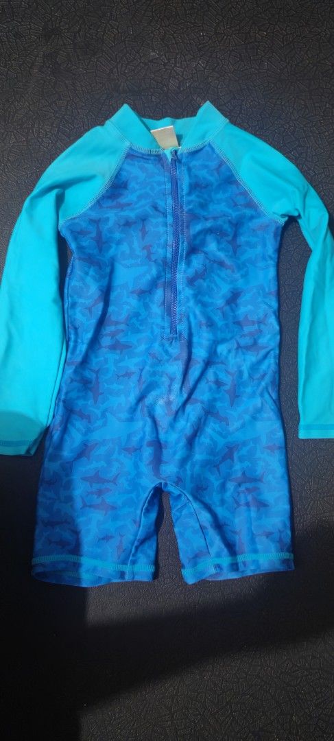 Baby rashguard (Category: Babies & Kids Fashion) located in Rizal. Submitted by annmaria_declutter (Listing ID 1370668690, Image 1). Description: My little one's rash guard hindi na po kasya,can fit 9mos-2yrs old.