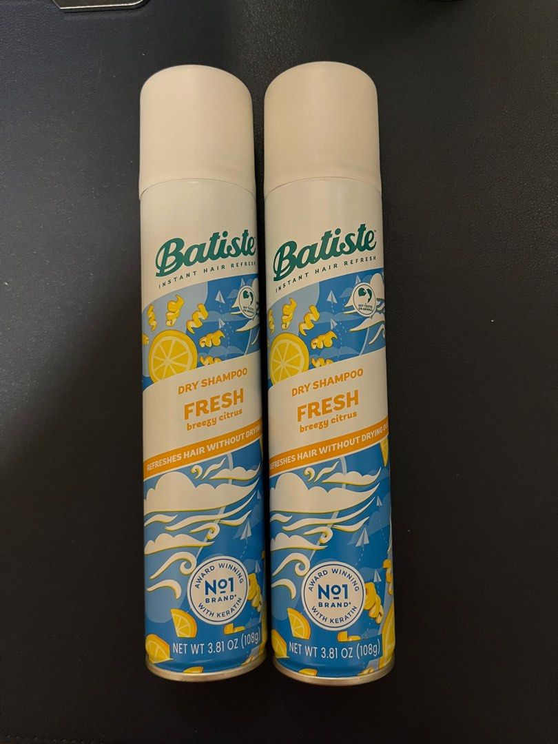 Batiste - Dry Shampoo (Fresh) 108g (Category: Hair) located in Quezon City. Submitted by kbr1234 (Listing ID 1370749283, Image 1). Description: SRP: PHP 500 https://www.walmart.com/ip/Batiste-Dry-Shampoo-Original-Fragrance-3-81-oz/2952483344.