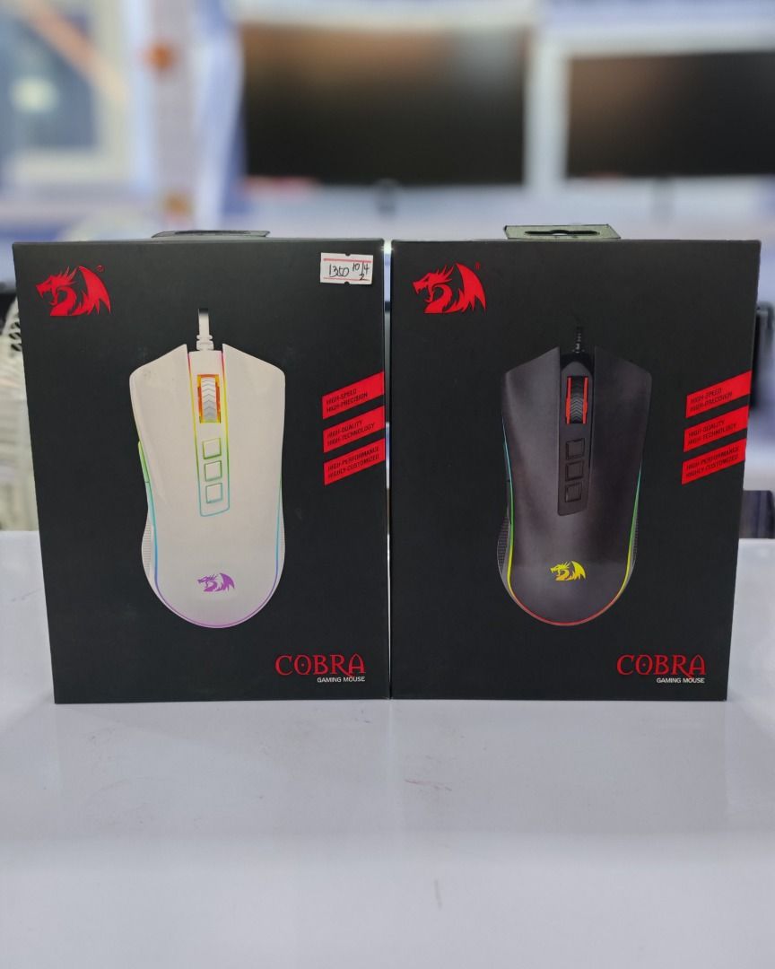 Brandnew Redragon COBRA Wired Gaming Mouse (Category: Mouse & Mousepads) located in Cavite. Submitted by dwelancas79880 (Listing ID 1370654318, Image 1). Description: Customize DPI Switch mode 1:500/1000/2000/3000/5000 adjusted via the buttons of the mouse Customize DPI Switch mode 2: DPI can be adjusted freely by ±100 from 100 to 10000 via programming software Polling Rate: Up to 1000 Hz; switchable: 125HZ/250HZ/500HZ/1000HZ (Default 500HZ) Butt