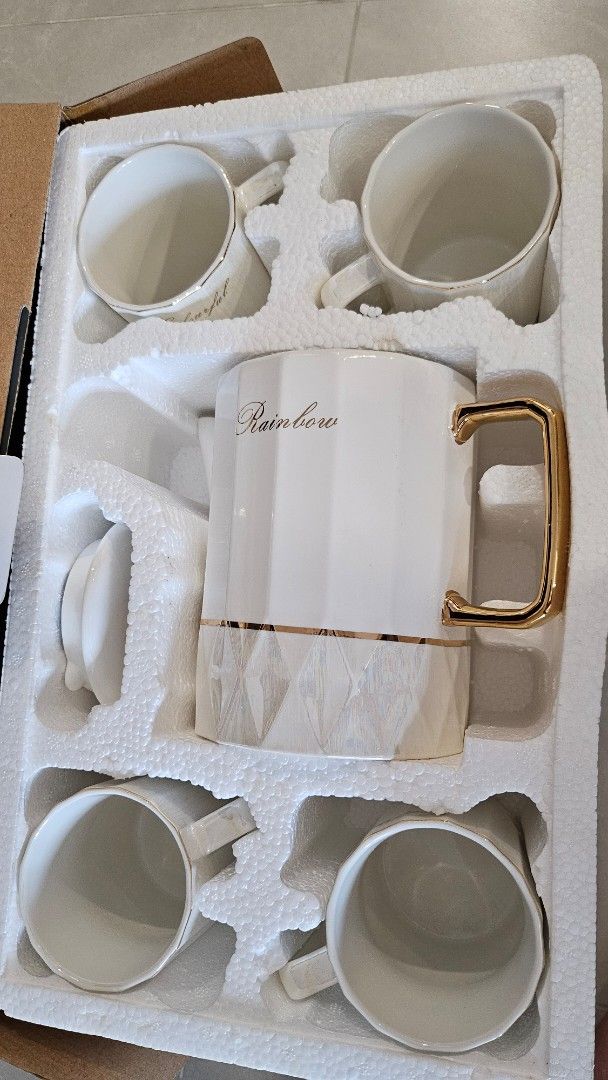 Ceramic pot and cups tea/coffee set65074082874241113