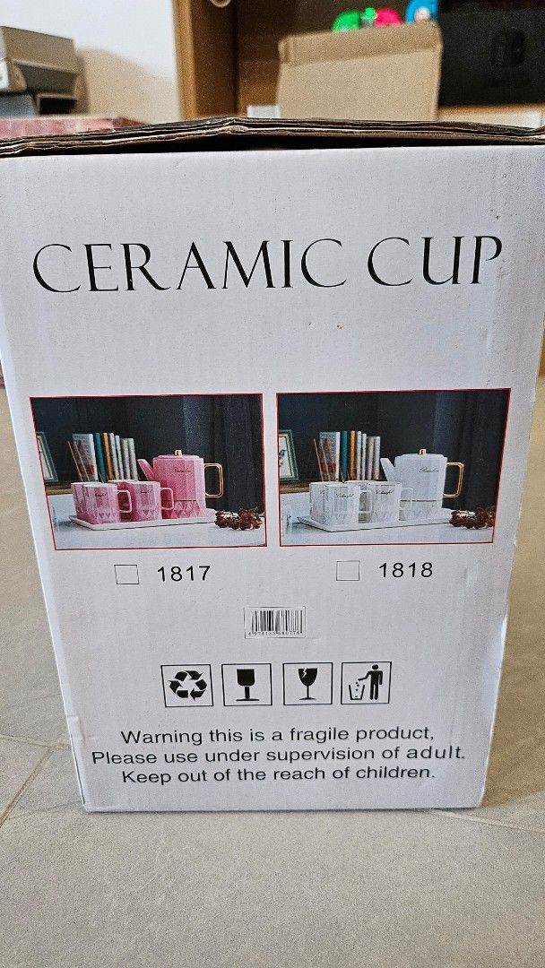 Ceramic pot and cups tea/coffee set65074082874241111