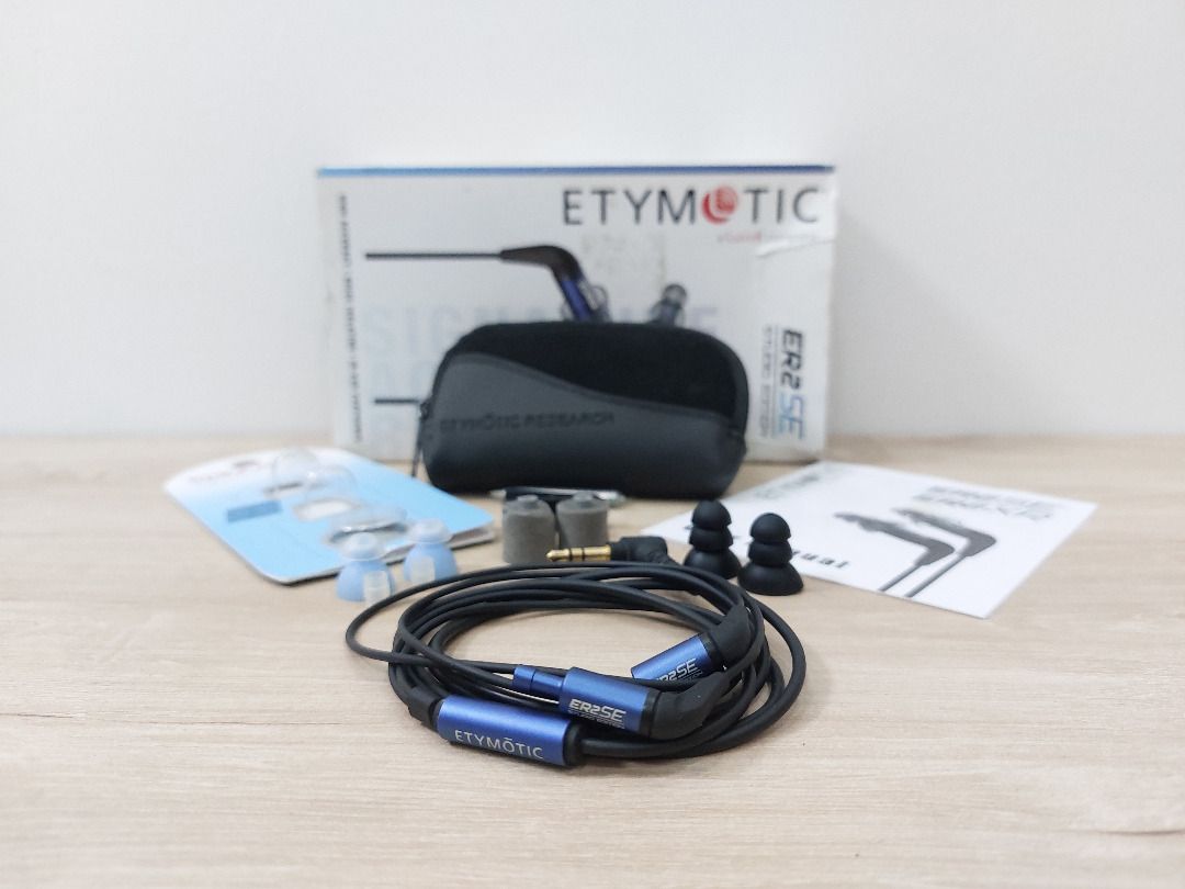 Etymotic ER2SE (Category: Earphones) located in San Jose del Monte. Submitted by celerycornbreadclam (Listing ID 1370735455, Image 1). Description: For Sale: Etymotic ER2SE For ₱3,499 only. Package Includes: ER2SE IEM Shells Stock Cable Box and Papers Pouch (Unused) Accessories (Filter Tool, 2x Extra Green Filter, Clip) Stock Foam Tips (Unused) 3rd Party Triple Flange Tip (Small) Spinfit CP240 with Adapters (Small) Stock Eartips will not be inclu