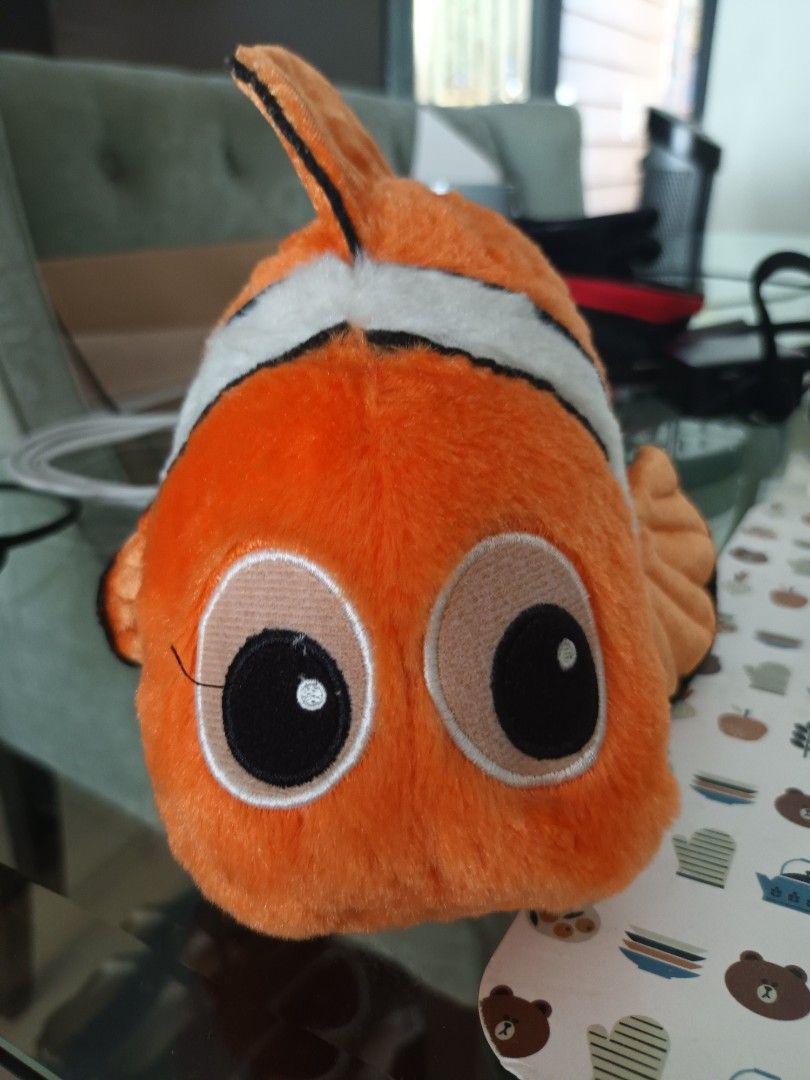 Finding Nemo Plushie (Category: Plushies & Soft Toys) located in Quezon City. Submitted by limsys08 (Listing ID 1370622510, Image 3). Description: -Bought from HK Disneyland - original Nemo huggable stuffed toy - can be displayed too - collectible item, rare.