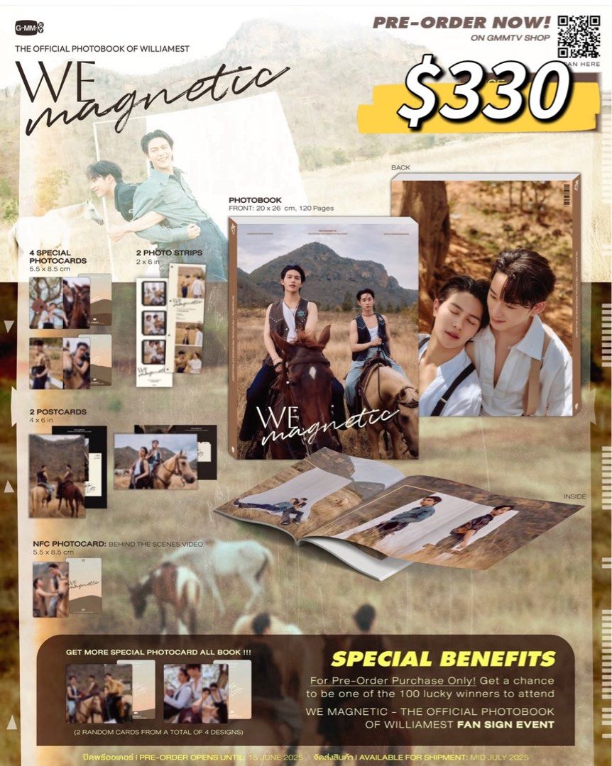 未開封》 WilliamEst WE MAGNETIC フォトブック GMMTV WilliamEst WE MAGNETIC GMMTV 写真集 フォトブック