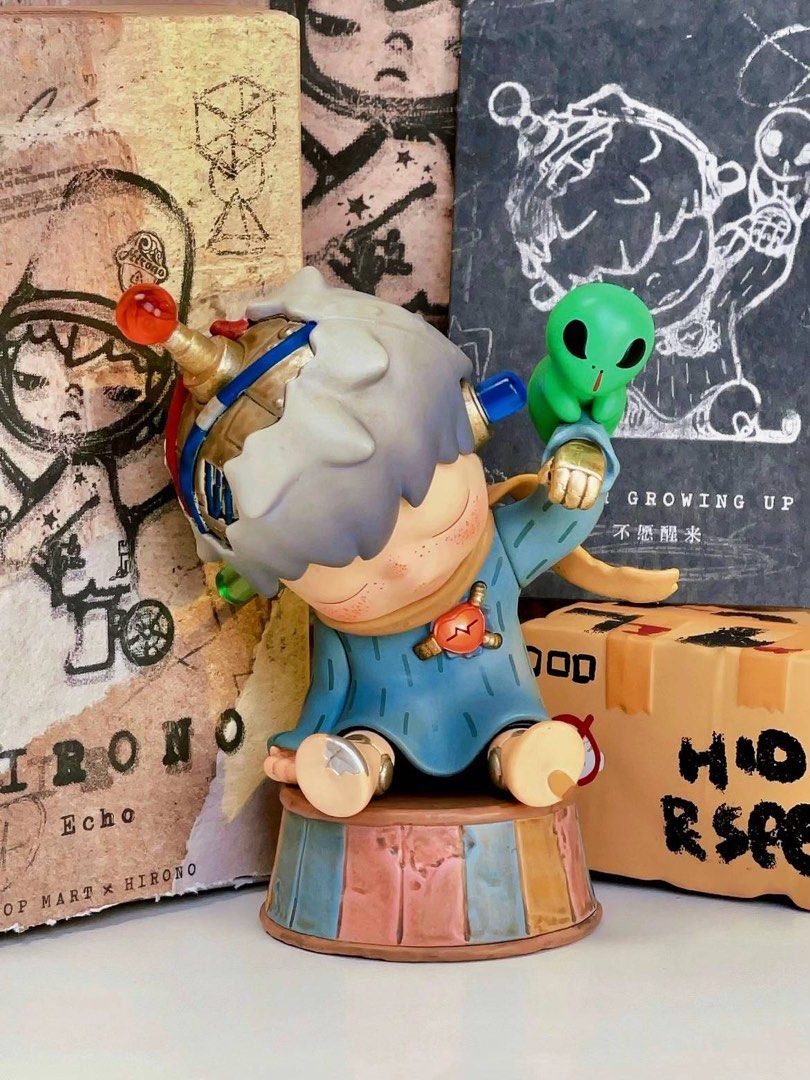 POPMART HIRONO Echo ヒロノ シークレット secret Pop Mart Pop Mart Hirono Echo Series Never Growing Up