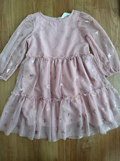 H&M kids ls tiered dress