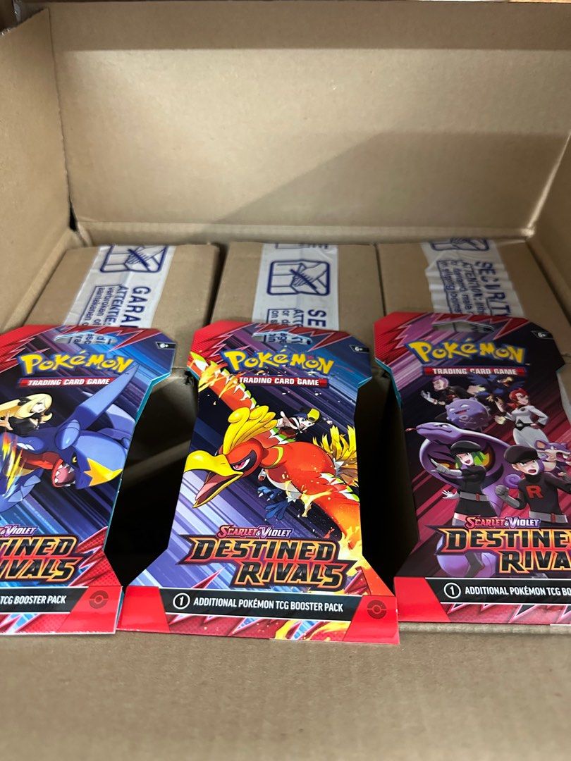 In Stock) SV10 Destined rivals sleeved booster packs (6packs / 24 packs),  Hobbies & Toys, Toys & Games on Carousell