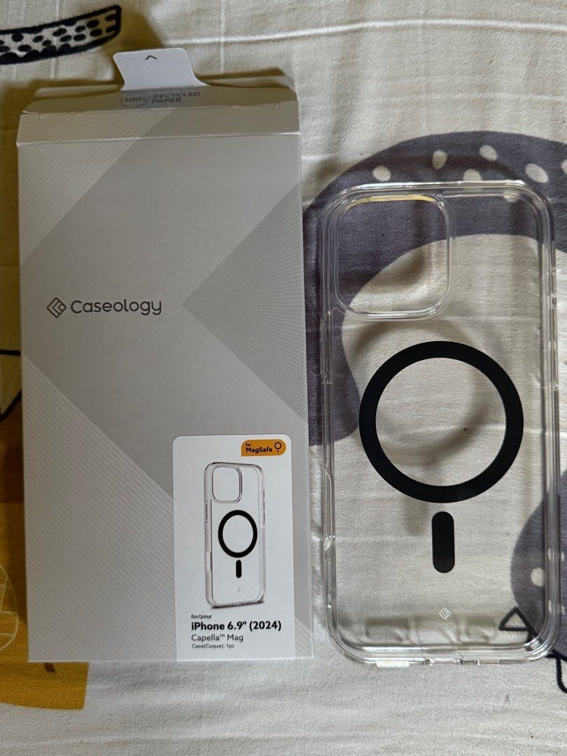 iPhone 16 pro max Spigen Caseology clear case with grip on the side (Category: Cases & Sleeves) located in Manila. Submitted by abelesley (Listing ID 1370788831, Image 1). Description: Spigen Caseology clear case with grip on the side for iPhone 16 pro max .