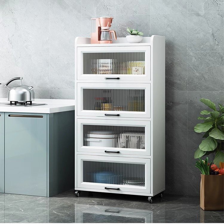 Curated visual reference: Fresh Look at Kitchen Storage Shelf Floor Level Multi Level Shelf Microwave Oven