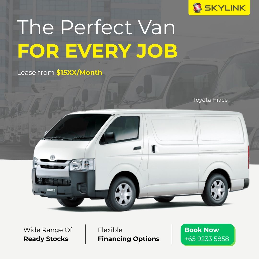 LORRY / VAN RENTAL - Toyota Hiace / Toyota Dyna / Nissan NV200 / Nissan Cabstar62872683642883111