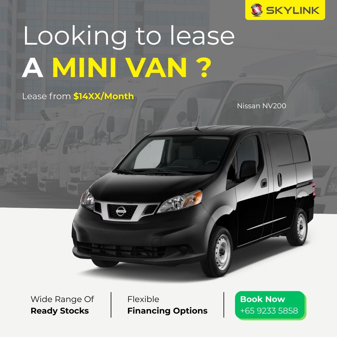 LORRY / VAN RENTAL - Toyota Hiace / Toyota Dyna / Nissan NV200 / Nissan Cabstar628726836428831129