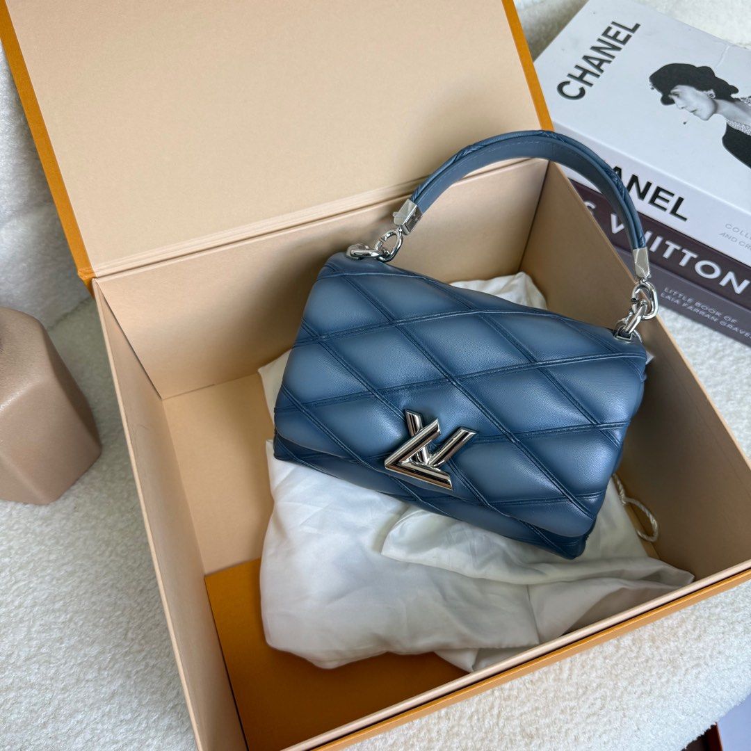 Louis Vuitton Go-14 PM Malletage Blue (Category: Luxury Bags & Wallets) located in Manila. Submitted by cjv.luxury (Listing ID 1370661391, Image 1). Description: CJV-30578 Inclusions: Dustbag, Mirror & Box ✅ All items are available for 3 months layaway ✅ For cash buyers, items are negotiable. Just shoot your offer ✅ Trades are welcome, you can bring other luxury bags/items that you wish to sell and we can convert it to store credit. 💯 We are an 
