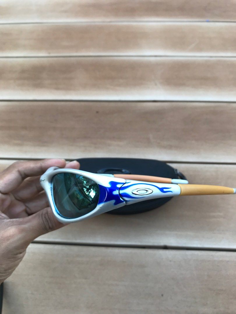 激レア　oakley straight jacket blue frame 激レア oakley straight jacket blue frame Oakley Straight Jacket