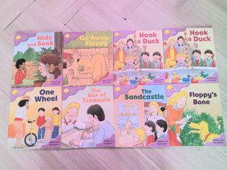 Oxford reading tree stage 1+ chips robot one wheel hook a duck floppys bone the sandcastle the box of treasure 牛津閱讀樹64204303046658110