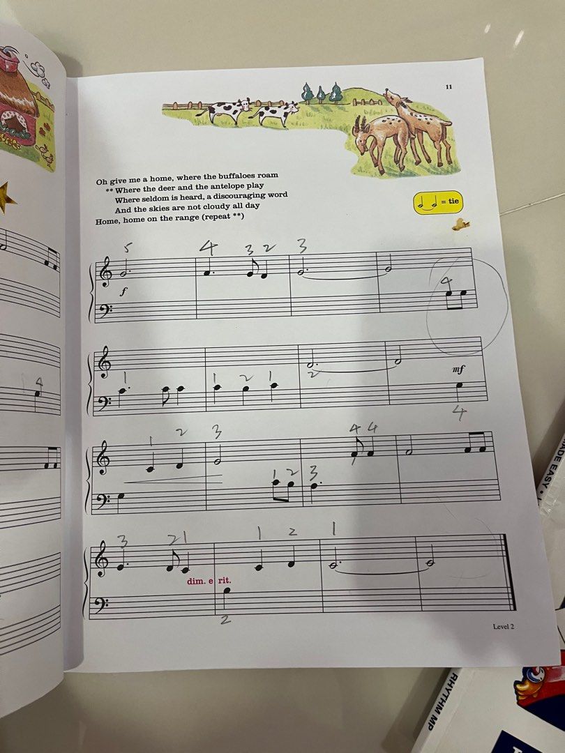 Piano Lesson Made Easy Level 1 & 2 Lina Ng, Hobbies & Toys, Music ...