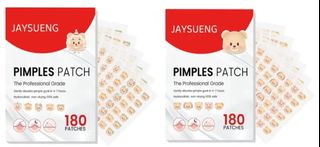 PREORDER! 泰國jaysuing圖案暗瘡貼 moo deng butterbear 星星心心 star pimple patches64232871381251110