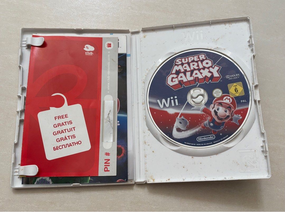 DAMAGED!!! SUPER MARIO GALAXY WII (Category: Nintendo) located in Manila. Submitted by blissful_bargain_bazaar (Listing ID 1370738346, Image 3). Description: Title: SUPER MARIO GALAXY WII Genre: Fantasy, Platformer October 16, 2025 Update: Disc is no longer operational and cannot be read by Wii. Disc is NON-WORKING. And as such is heavily damaged and heavily discounted. Embark on a cosmic adventure with Mario in one of the most acclaimed platform