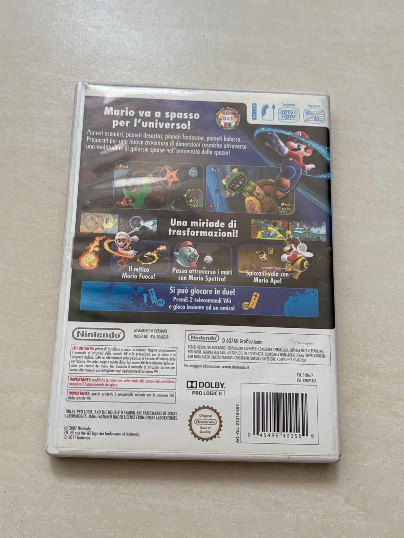 DAMAGED!!! SUPER MARIO GALAXY WII (Category: Nintendo) located in Manila. Submitted by blissful_bargain_bazaar (Listing ID 1370738346, Image 2). Description: Title: SUPER MARIO GALAXY WII Genre: Fantasy, Platformer October 16, 2025 Update: Disc is no longer operational and cannot be read by Wii. Disc is NON-WORKING. And as such is heavily damaged and heavily discounted. Embark on a cosmic adventure with Mario in one of the most acclaimed platform