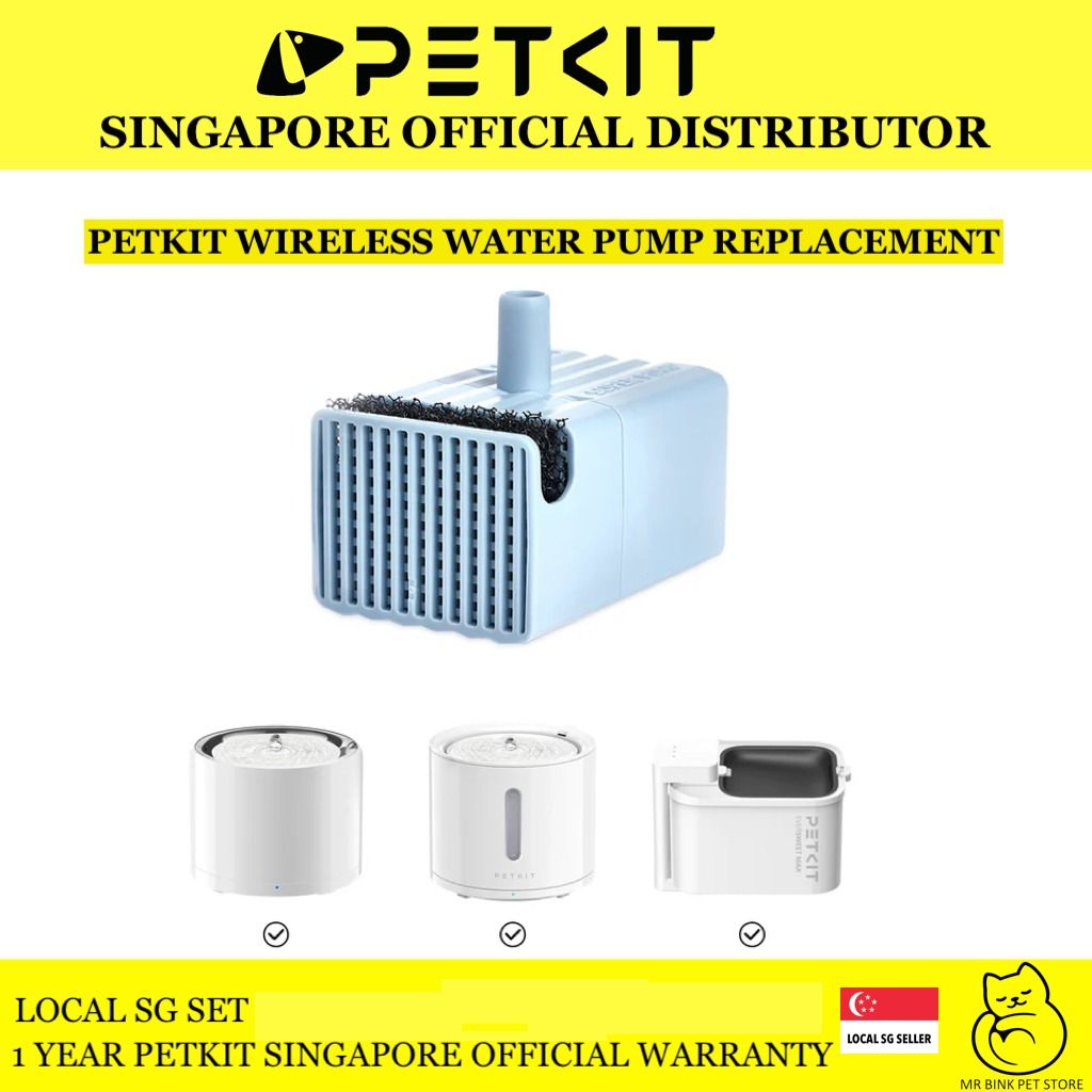 (Same Day Delivery*)PETKIT WIRELESS PUMP (UVC) REPLACEMENT (Suitable for All PETKIT Wireless Drinking Fountain) (Category: Homes & Other Pet Accessories) located in Singapore. Submitted by petkitsingapore-mrbinkpetstore (Listing ID 1370635348, Image 1). Description: <OFFICIAL PETKIT SINGAPORE DISTRIBUTOR> <Ready Stock> <Same Day Delivery above $299> <order below $299 will be shipped out via J&T within 24 hours> Choose us if you value Warranty and