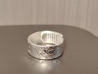 Silver Ring&Man 990 Mark, Auspicious Cloud Heart Sutra Ring, Suitable for Men and Women64243048532099110