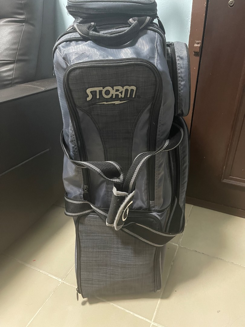 Storm 3-ball Travel Tote Pro - White/teal Red Storm 3 Ball Travel