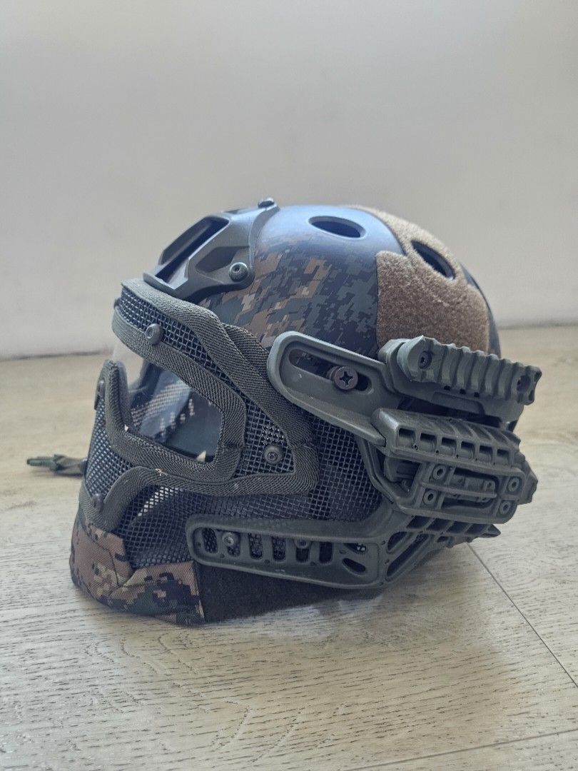 Tactical helmet for airsoft, Sports Equipment, Sports & Games, Combat ...