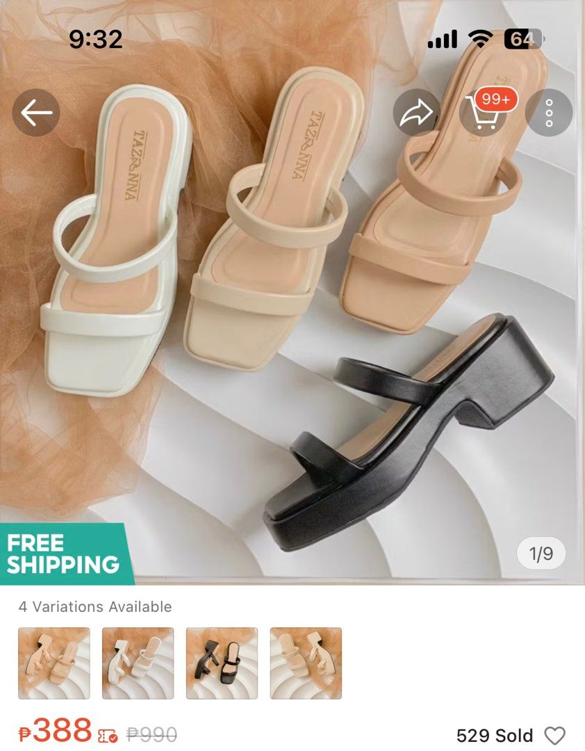Tazanna Kath Platform Heels - Bone color (size 7) (Category: Heels) located in Quezon City. Submitted by allhaillizz (Listing ID 1370779681, Image 2). Description: size 7 rfs: wrong size, im only 6.5 bought this sa orange app for 398 pesos, price is still negotiable 😊.