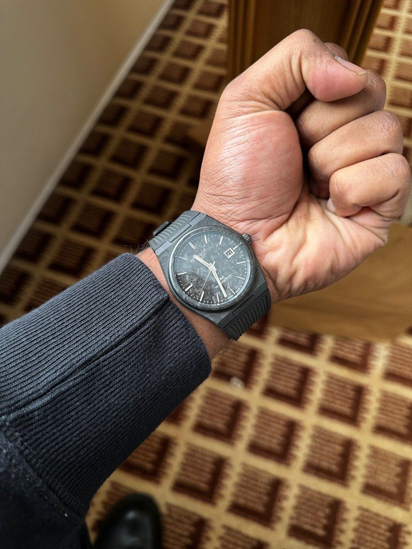 Tissot PRX Powermatic 80 CARBON 40mm | 80 hour power reserve (Category: Watches) located in Singapore. Submitted by muktishw (Listing ID 1370651295, Image 3). Description: Hey! I'm selling this watch as it's too small for my taste.Finding a good owner for it. Hit me up for any queries 🤙🏼 Upon confirmation, I'll personally deliver my watch to you. .