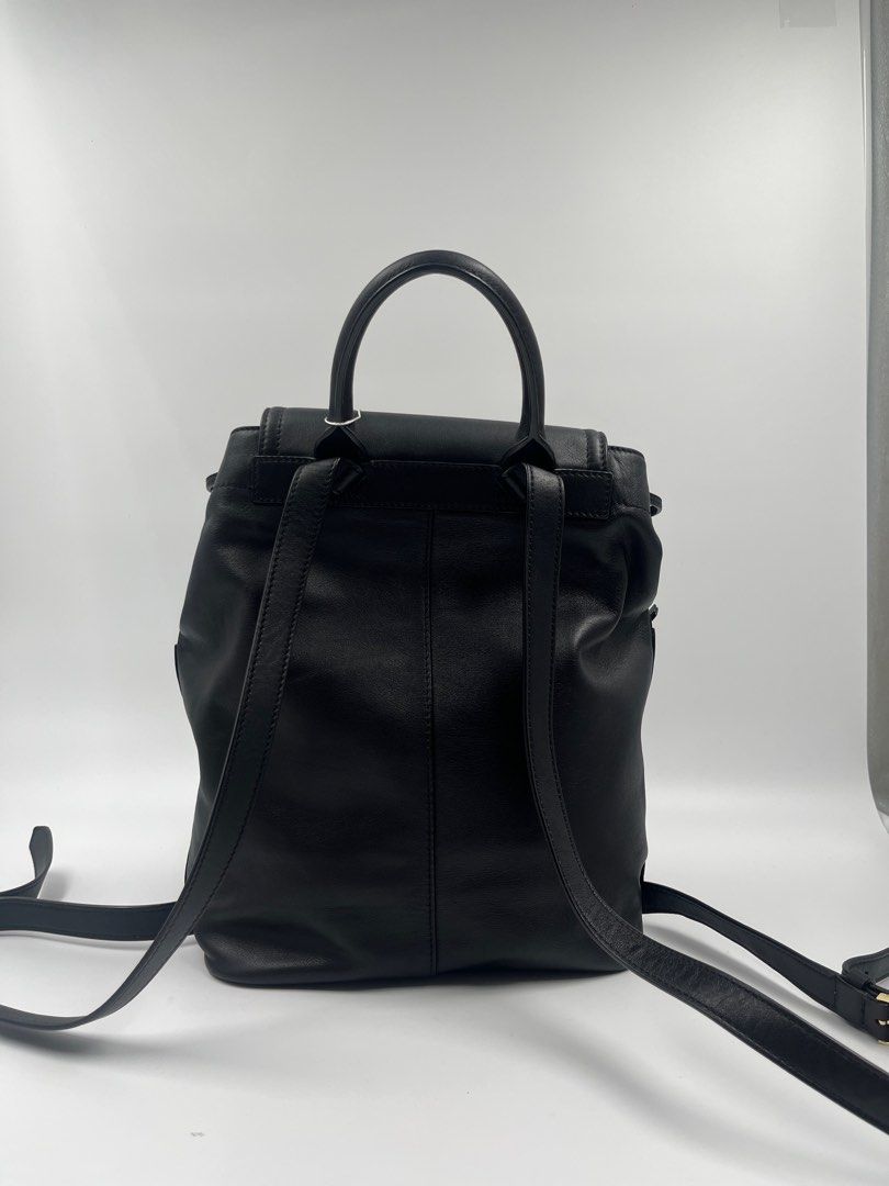 Tory Burch Landon Flap Backpack Black GHW (Category: Luxury Bags & Wallets) located in Manila. Submitted by patrickmaningas (Listing ID 1370754495, Image 3). Description: Comes with Original Dustbag.