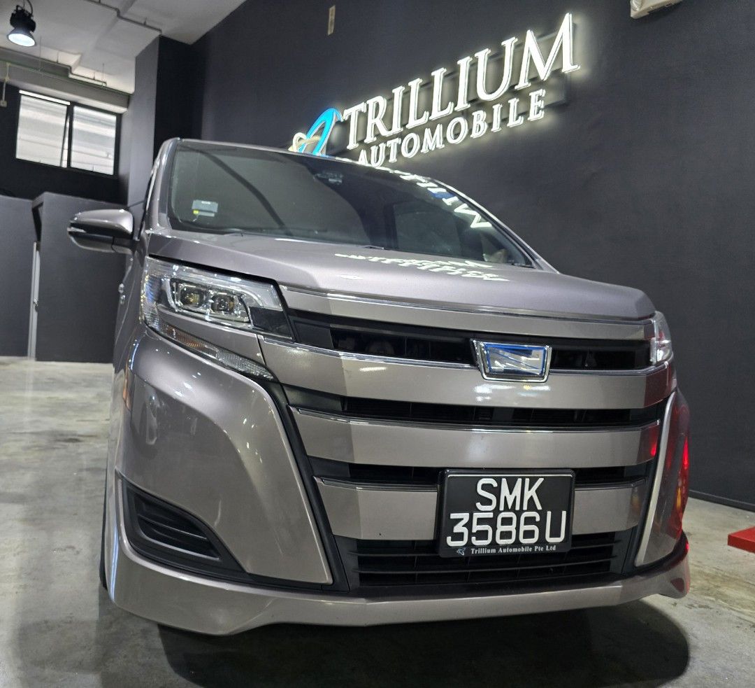 Toyota Noah Hybrid 1.8X For Rent (Category: Car Rental) located in Singapore. Submitted by trillium.auto (Listing ID 1370668809, Image 1). Description: Lowest Rates in Town! Showroom: Trillium Leasing Pte Ltd 60 jalan Lam Huat #06-56/57 Singapore 737869 Rental Terms: $700( Weekly) Min Duration: 6 Months Deposit Amount: $800 Age: Min 22 Years Old Min Driving Experience: 2 Years Malaysia Allowed: Yes Insurance : OD $2000 TP $2000 GRAB,GOJEK,TADA RY