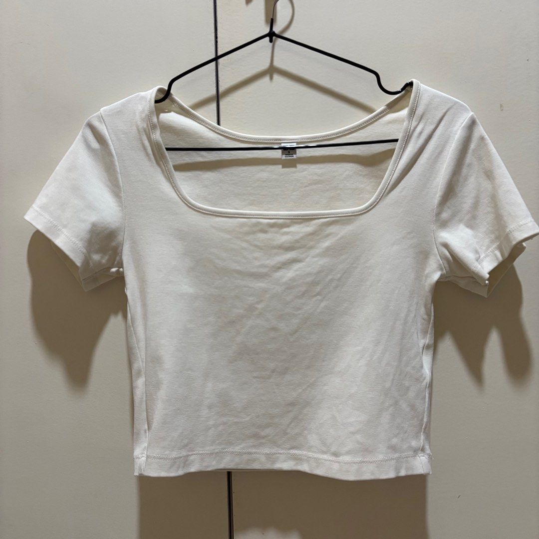Uniqlo Tops (Category: Blouses) located in Rizal. Submitted by declutteredthingz (Listing ID 1370655226, Image 3). Description: Blue Ribbed Top (M) - 200 Brown Ribbed Top (M) - 200 Off White SquareNeck (S)- 150 Floral Puff Blouse- 200 Can give discount if take all MOP: GCash.