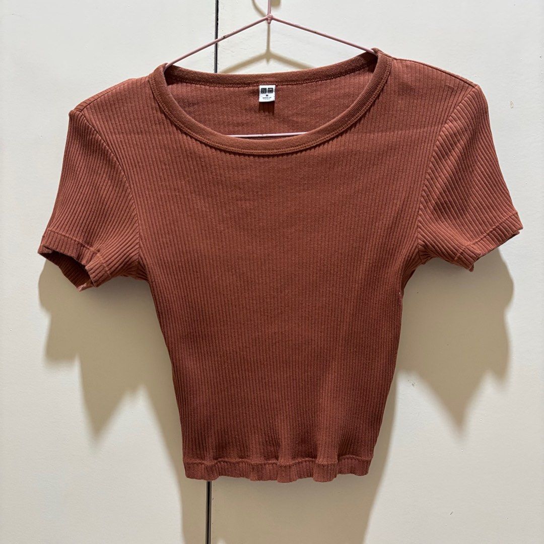 Uniqlo Tops (Category: Blouses) located in Rizal. Submitted by declutteredthingz (Listing ID 1370655226, Image 2). Description: Blue Ribbed Top (M) - 200 Brown Ribbed Top (M) - 200 Off White SquareNeck (S)- 150 Floral Puff Blouse- 200 Can give discount if take all MOP: GCash.