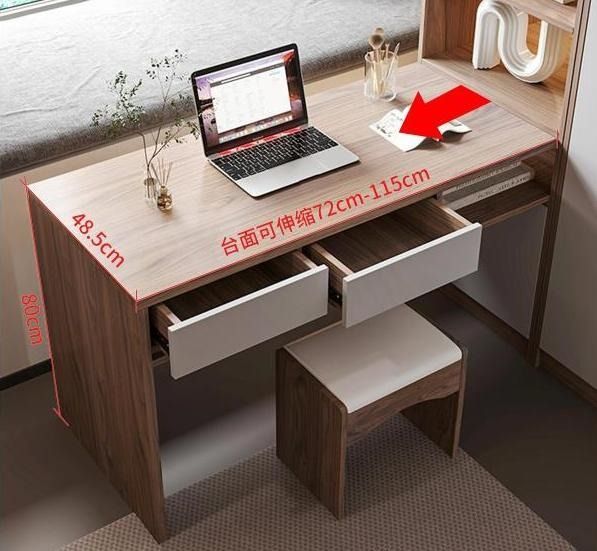 156 Wardrobe Desk Dressing Table Integrated Cabinet Corner Storage ...