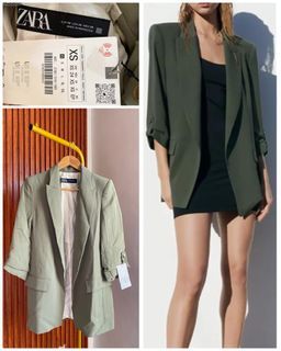BNWT ZARA Rolled-up Sleeve Blazer