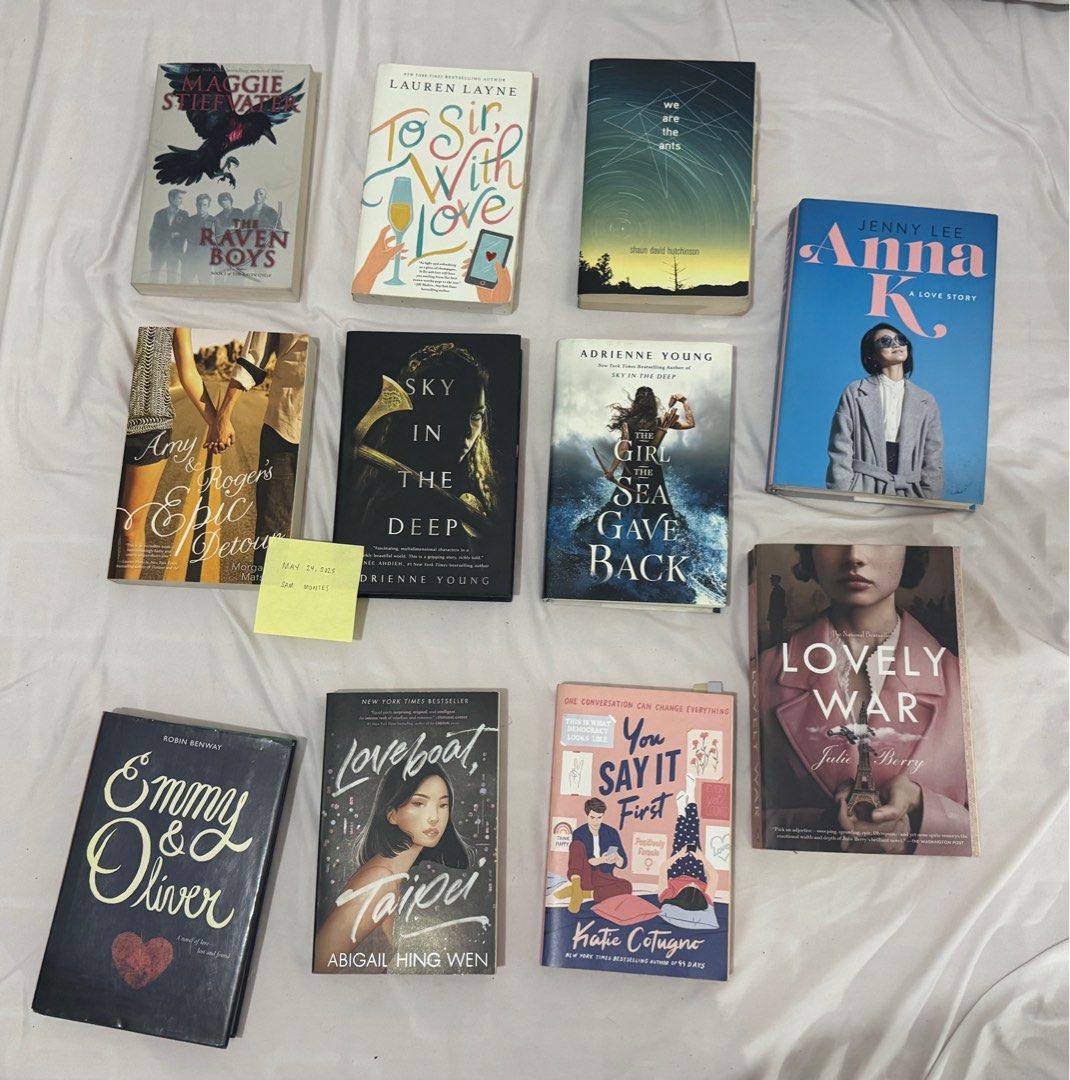 Books For Sale Pt. 2 (Category: Storybooks) located in Subic. Submitted by smnthakte (Listing ID 1370896618, Image 2). Description: The Raven Boys - ₱250 To Sir, With Love - SOLD We Are The Ants - SOLD Amy and Roger’s Epic Detour - ₱100 Sky In the Deep & The Girl The Sea Gave Back - SOLD Emmy & Oliver - SOLD Loveboat Taipei - ₱100 You Say It First - SOLD Anna K - ₱100 Lovely War - SOLD.