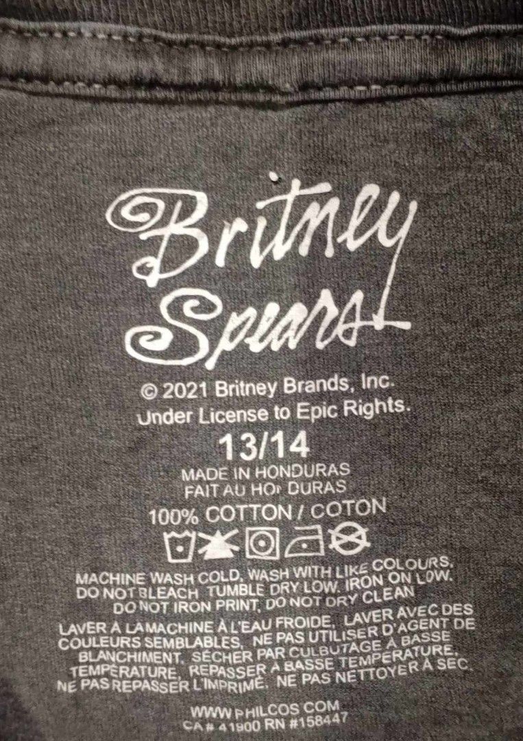 Britney Tour 1999 (Category: Shirts) located in Manila. Submitted by edmarson86 (Listing ID 1370893405, Image 3). Description: Vintage Britney Spears Shirt.