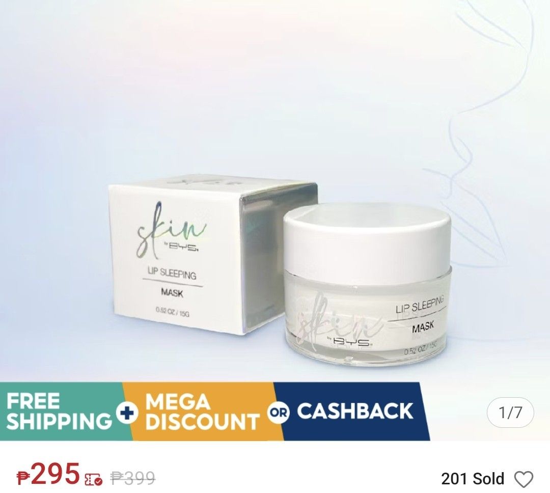 BYS Lip Sleeping Mask (Category: Face Care) located in Quezon City. Submitted by ang.leighanne (Listing ID 1370899018, Image 1). Description: no box mall pull out.
