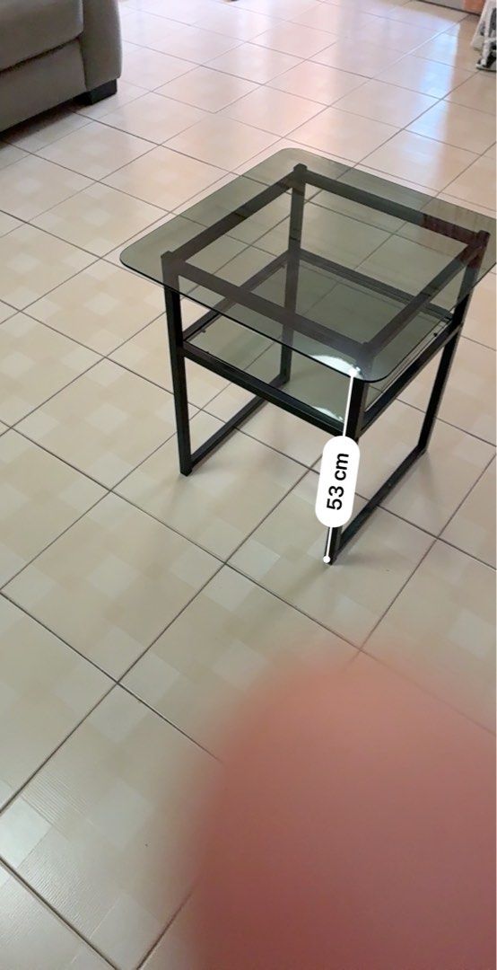 Coffee table (Category: Tables & Sets) located in Singapore. Submitted by wilwinst (Listing ID 1370880574, Image 2). Description: Square coffee side table. 50 cmX50. Height is 55cm. .