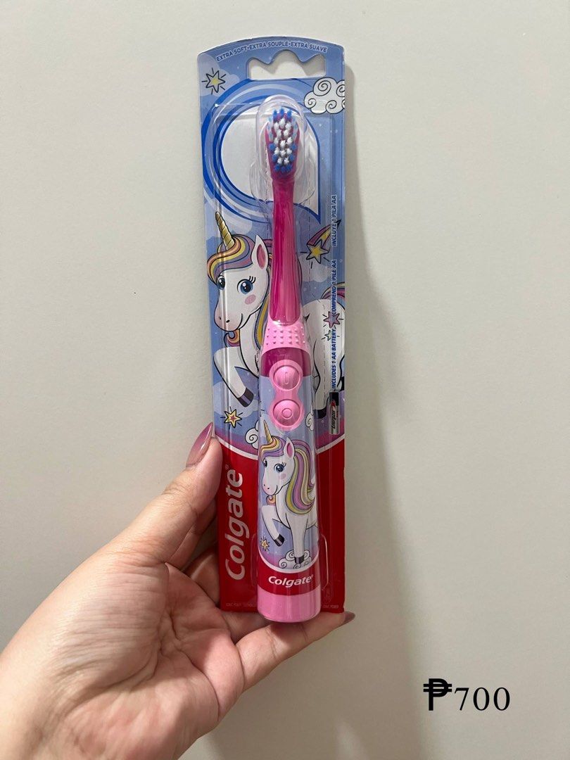 Colgate Electric Toothbrush BARBIE/UNICORN (Category: Oral Care) located in Quezon City. Submitted by mikaelalucila (Listing ID 1370795262, Image 1). Description: Brandnew from Canada.