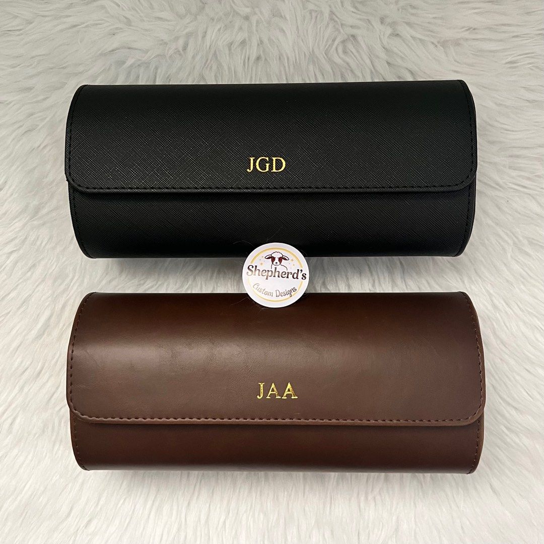 Customized Watch Organizer High Quality Leather black or brown (Category: Luxury Watches) located in Makati City. Submitted by lexie25 (Listing ID 1370927056, Image 2). Description: CUSTOMIZED WATCH BOX ORGANIZER available in 2 or 3 slots 2 lots P 1,109 3 slots P1,339 -for pre-order. Current ETA is 10-14 days -can customize name or initials -Includes box, ribbon, dedication card -Direct Message for more details and photos -Reservation until 2 day