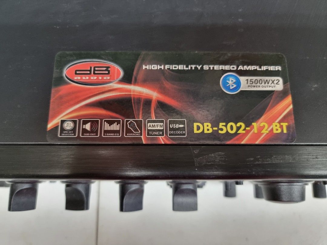 Db Audio Amplifier BT 502 - 12 Bluetooth ( Defective) (Category: Soundbars, Speakers & Amplifiers) located in San Juan City. Submitted by salesite (Listing ID 1370793524, Image 2). Description: stopped working..