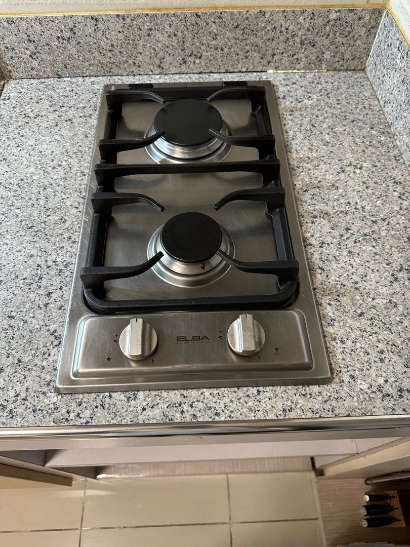 Elba Gas Stove 2 Burner (Category: Cookware & Accessories) located in Pasig City. Submitted by qtangel (Listing ID 1370938702, Image 1). Description: Elba Gas Stove 2 Burner No issue RFS: Changed to Induction Cooker Pickup at Pasig Area.