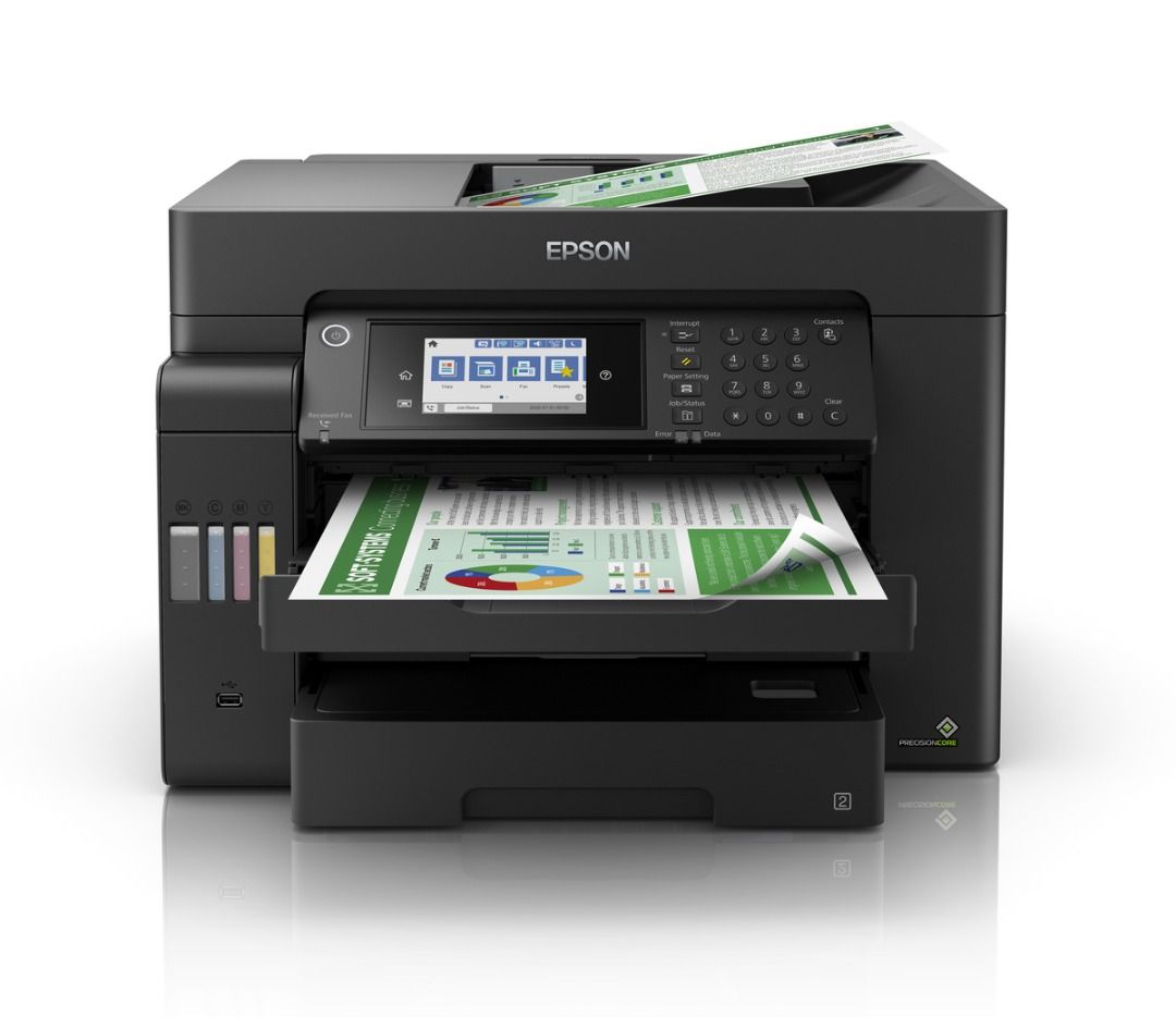 EPSON ECOTANK L15150 A3 WIFI DUPLEX ALL-IN-ONE PRINTER (Category: Printers, Scanners & Copiers) located in Quezon City. Submitted by printer_supplies_provider (Listing ID 1370837727, Image 2). Description: EPSON ECOTANK L15150 A3 WIFI DUPLEX ALL-IN-ONE PRINTER ❏. Printer up to A3 ❏. Scanner up to A3 ❏. Copier up to A3 ❏. ADF up to A3 ❏. Wifi Ready ❏. Network Ready ❏. Dual Tray Consumable Refill Inks: ~008 (Black)(127ml) : 7500 pages ~008 (CYM)(70