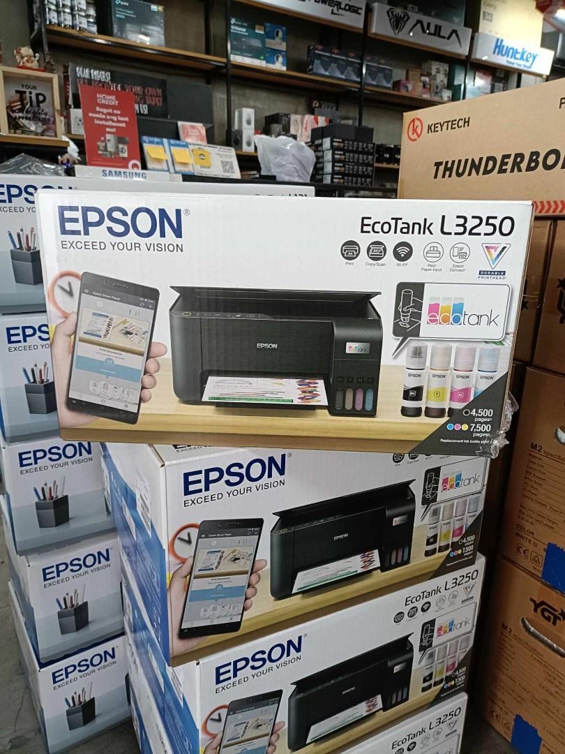 EPSON PRINTER (Category: Printers, Scanners & Copiers) located in Manila. Submitted by egs_niro (Listing ID 1370847309, Image 3). Description: EPSON PRINTER L3210 - 8,600 EPSON PRINTER L3250 - 10,100 EPSON PRINTER L121 - 5,500 EPSON PRINTER L5290 MFP WIFI INTEGRATED INKTANK - 13,300 AVAILABLE PRODUCTS ✅COMPUTER BUILD ✅COMPUTER PARTS ✅PISONET ✅CCTV ✅PRINTER ✅SPEAKER / JBL ✔️ 𝗕𝗿𝗮𝗻𝗱𝗻𝗲𝘄 ✔️ 𝘀𝘁𝗼𝗿𝗲 𝘄𝗮𝗿𝗿𝗮𝗻𝘁𝘆 & 𝗿𝗲𝗽𝗹𝗮𝗰𝗲𝗺𝗲𝗻𝘁 