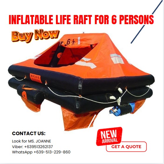 FOR SALE INFLATABLE LIFE RAFT for 6 PERSONS, Commercial & Industrial ...