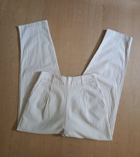 Gu by Uniqlo Rayon Linen Tapered Pants