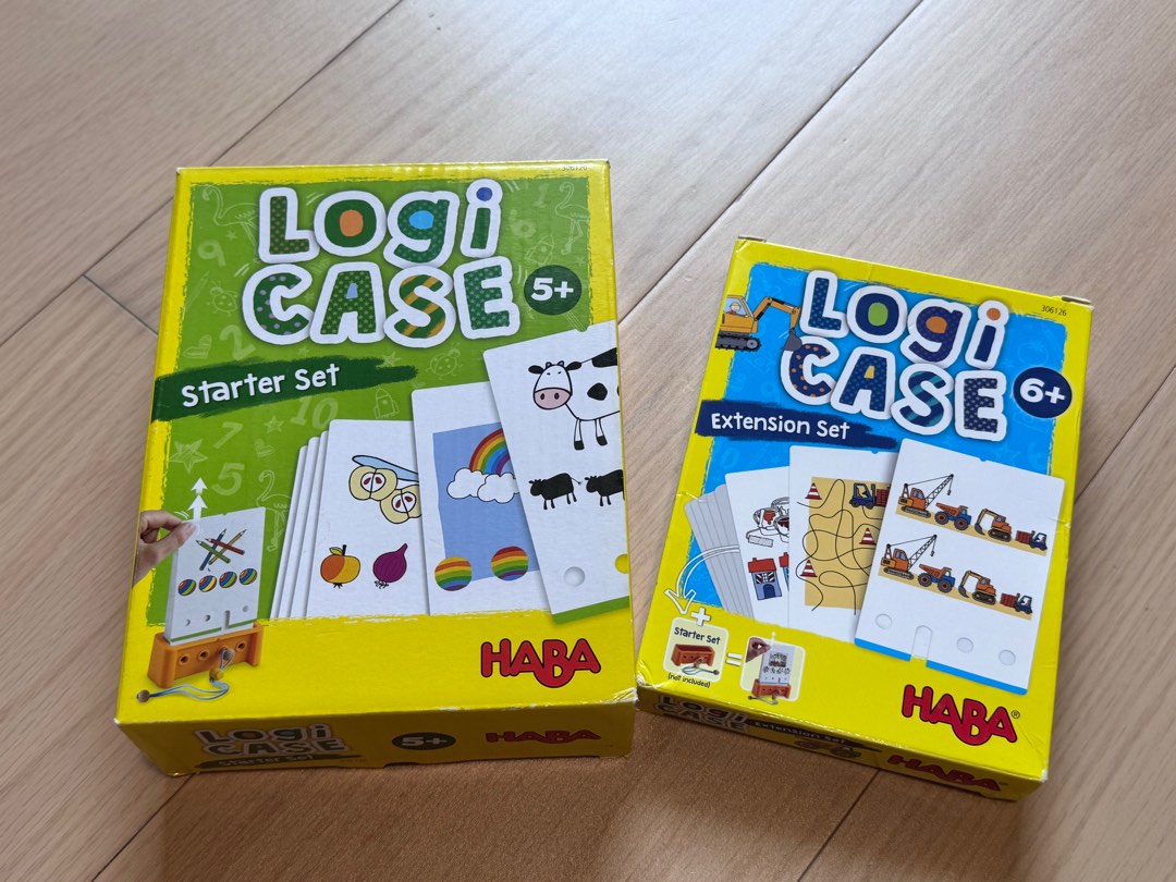 HABA Logic! CASE Starter Set Ab 5 Jahre – 77 Logik-Rätsel Mit Holzstift, Reisespiel, Für Kinder